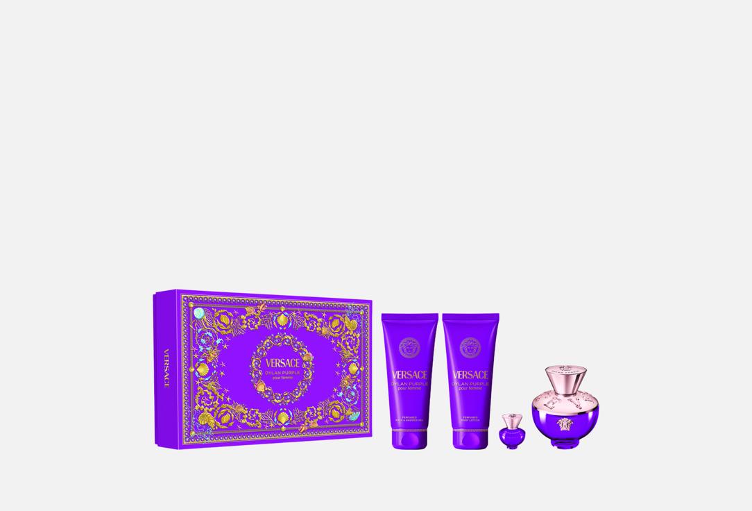 

подарочный парфюмерный набор VERSACE, Dylan Purple 4 шт