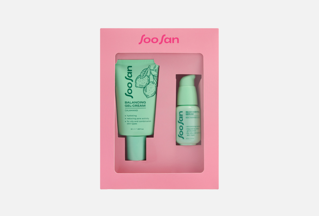 Изображение товара Набор уходовых средств для лица SOOSAN Balancing & Sebo Control для жирной кожи