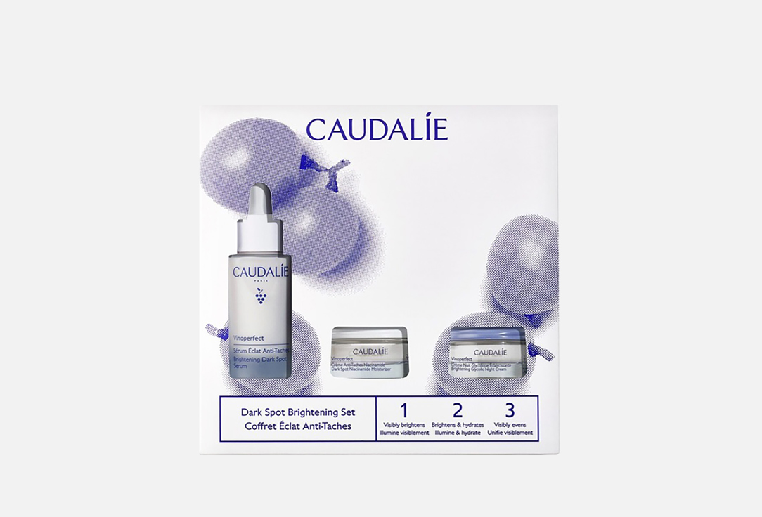 Изображение товара Набор для ухода за кожей лица Caudalie Vinoperfect сыворотка и кремы для выравнивания тона