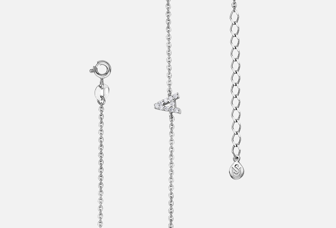 

Браслет серебряный SILVERME, Буква А 1 шт