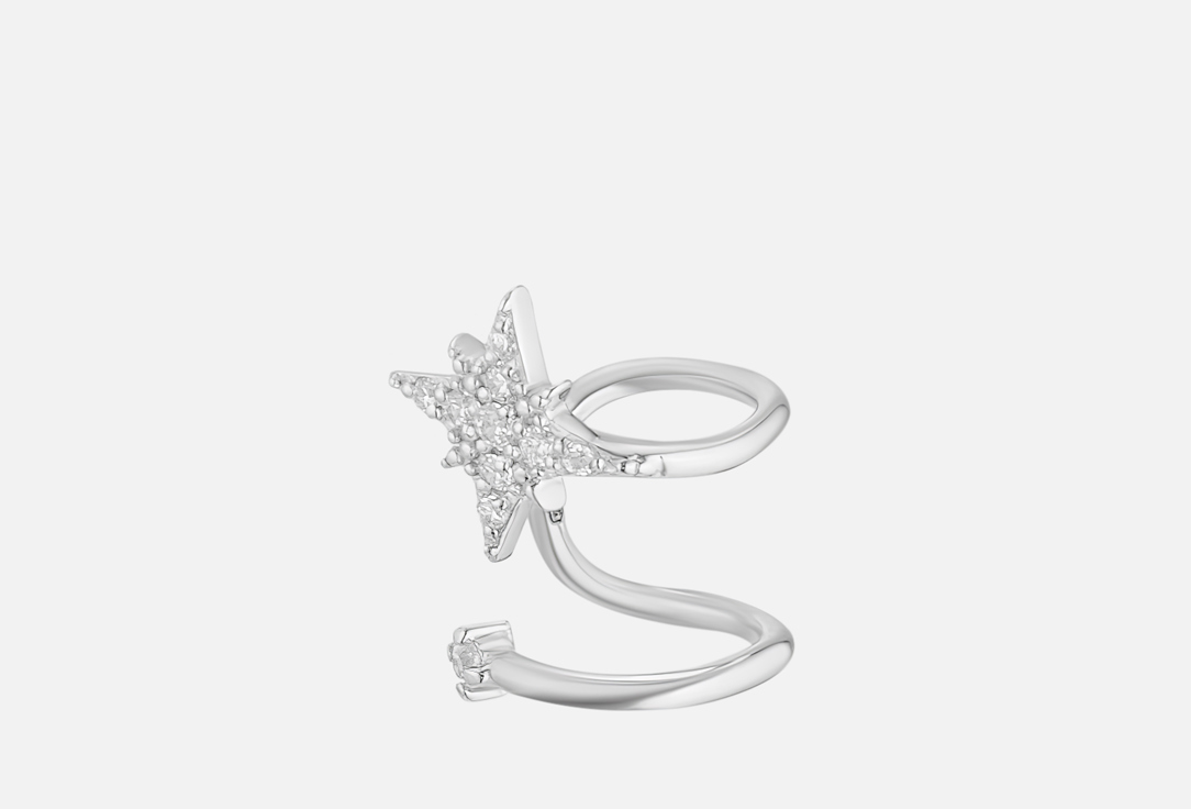 Кафф серебряный SILVERME Звезда 1 шт