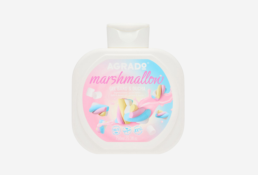 

гель для душа AGRADO, Marshmallow 750 мл