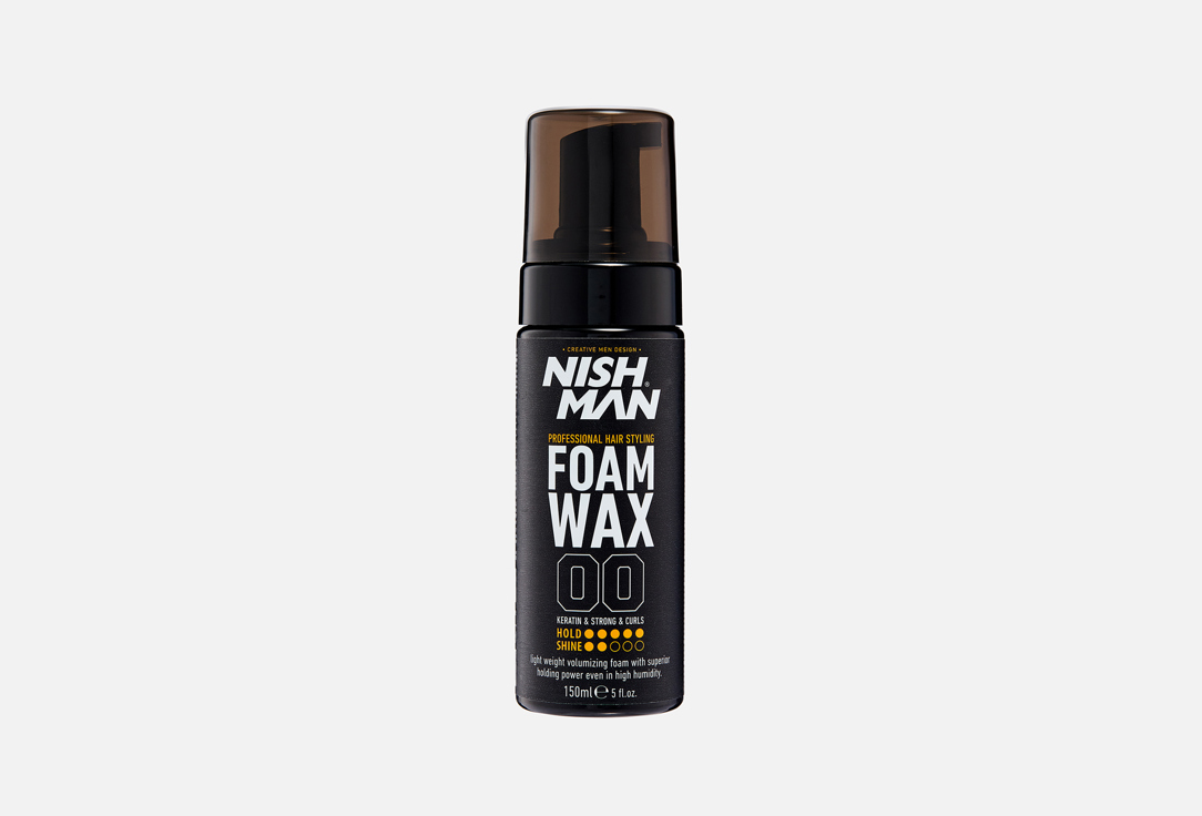 Изображение товара Пена-воск для укладки волос NISHMAN FOAM WAX 150 мл фиксирует объем текстурирует прическу