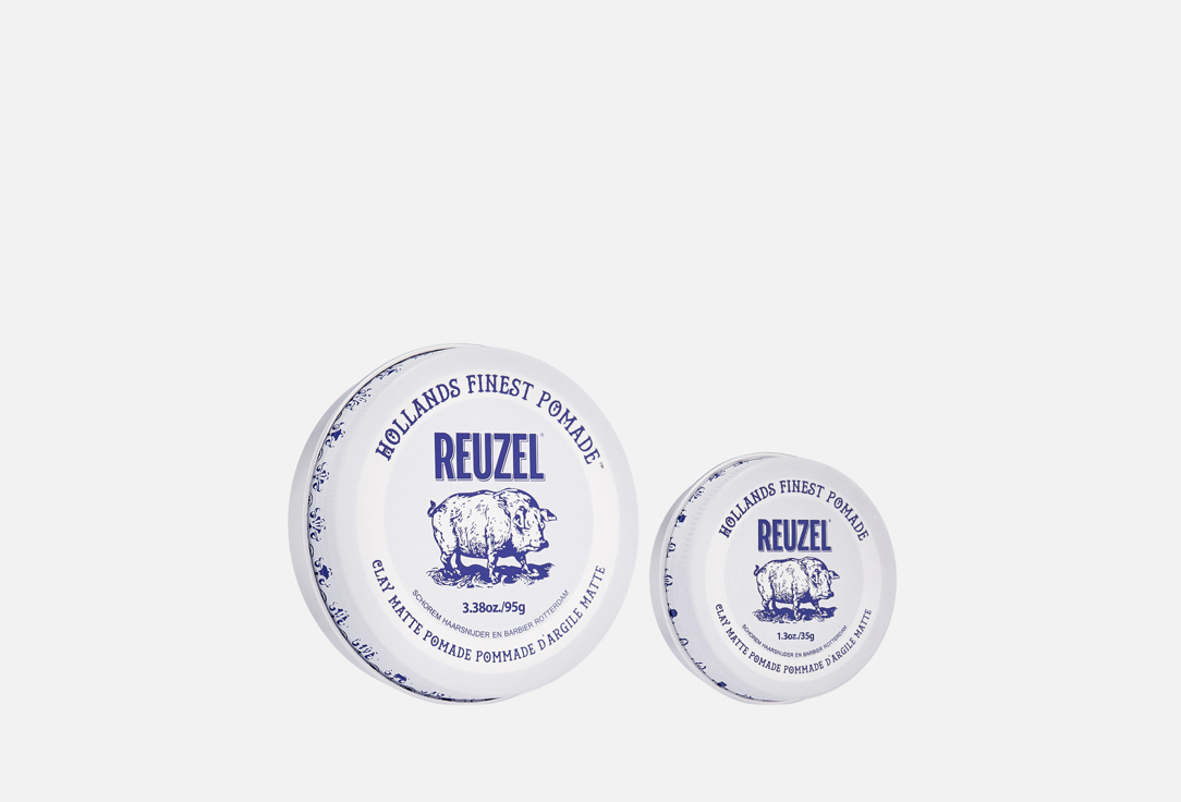 

Набор глины для волос REUZEL, Road Trip Clay 2 шт