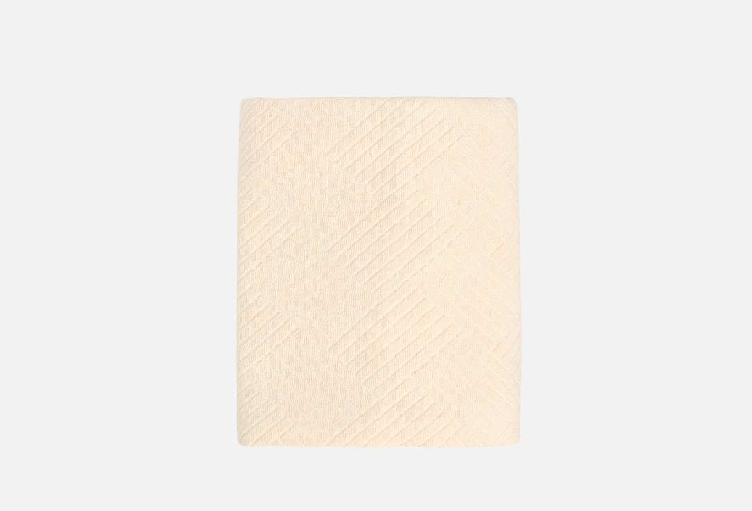 Махровая простыня DENASTIA BASIC, жаккардовая 150x200