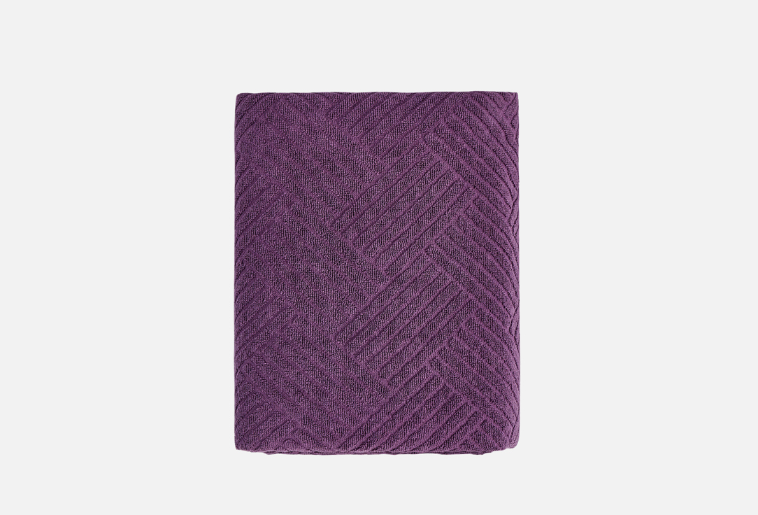 Махровая простыня DENASTIA BASIC, жаккардовая 150x200