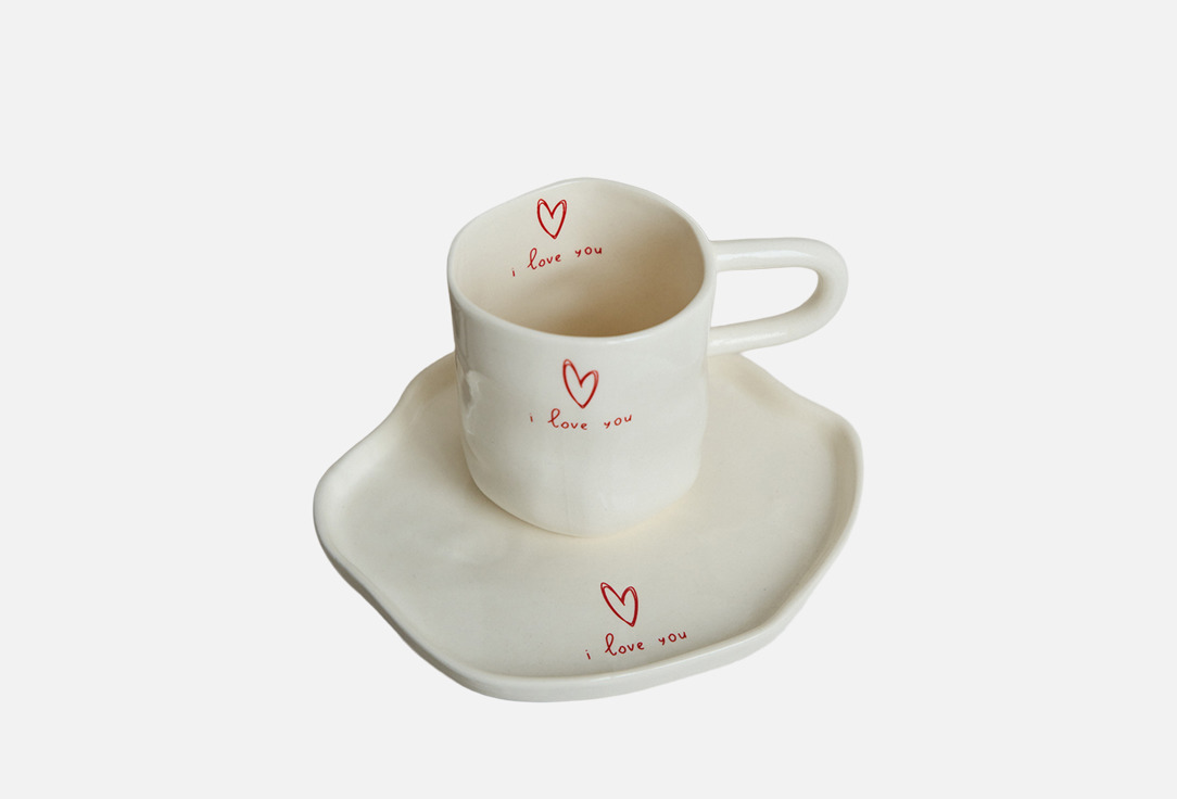 

Чайная пара ВОЛШЕБНО ТУТ, Принт, Love-love 1 пар