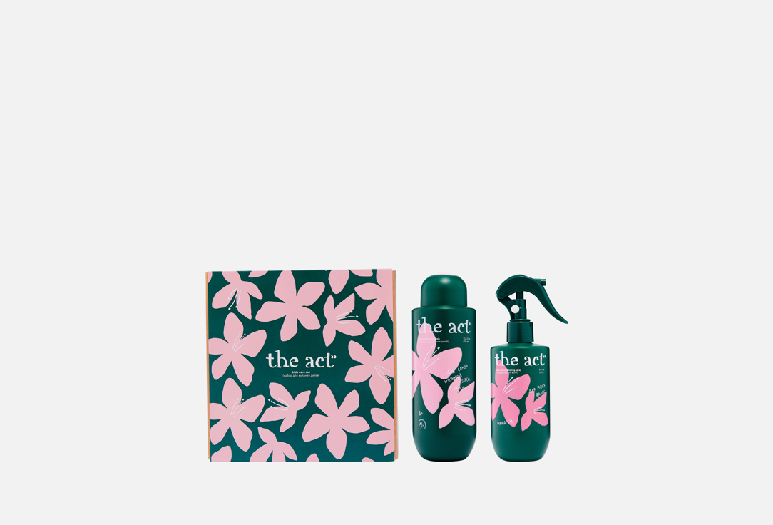 Изображение товара Детский набор для купания с шампунем гелем и кондиционером-спреем The Act Kids Care