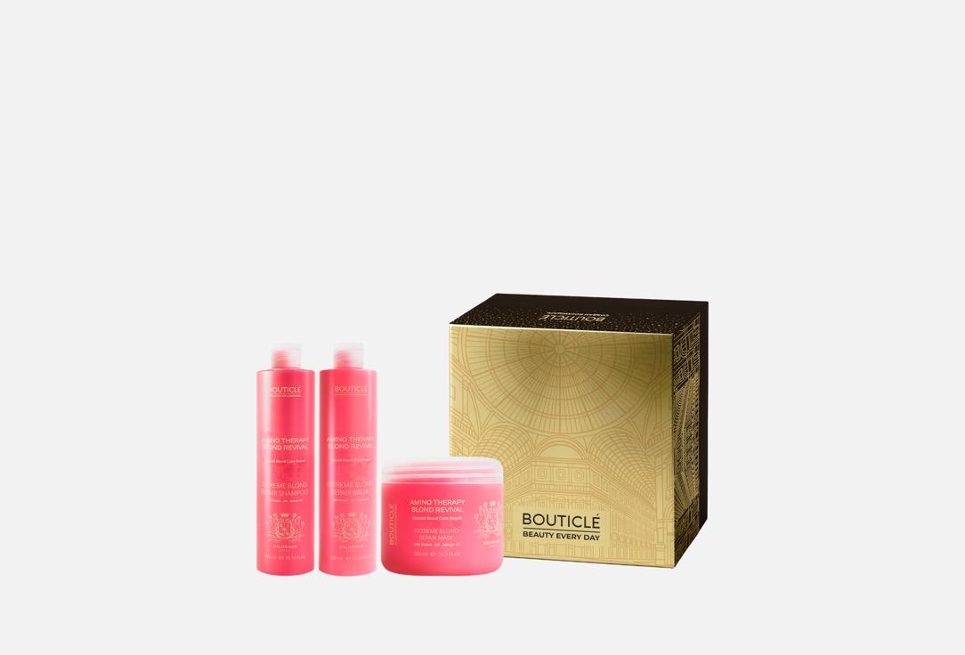 Изображение товара Подарочный набор для ухода за волосами AMINO THERAPY BLOND REVIVAL от Bouticle, восстановление и за