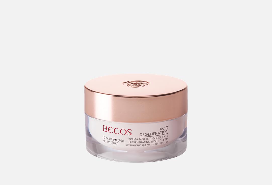 Изображение товара Ночной крем для лица BECOS ACID REGENERATION 50 мл - уход против старения