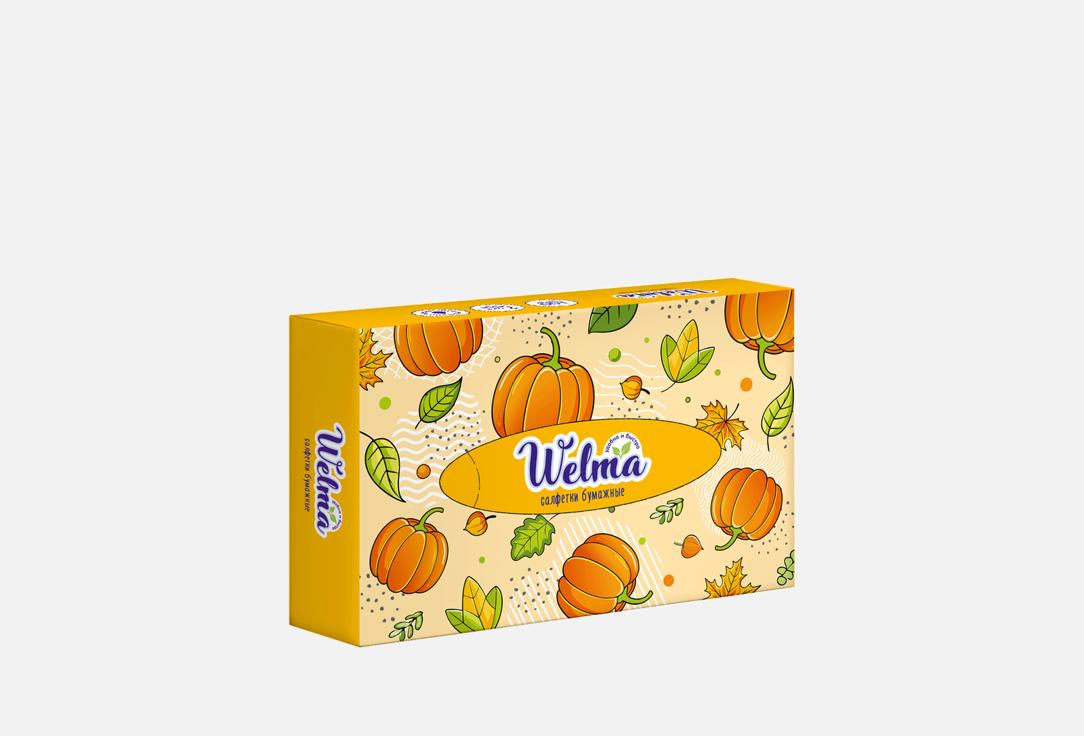 

Двухслойные бумажные салфетки WELMA, Paper napkins, two-layer 100 шт