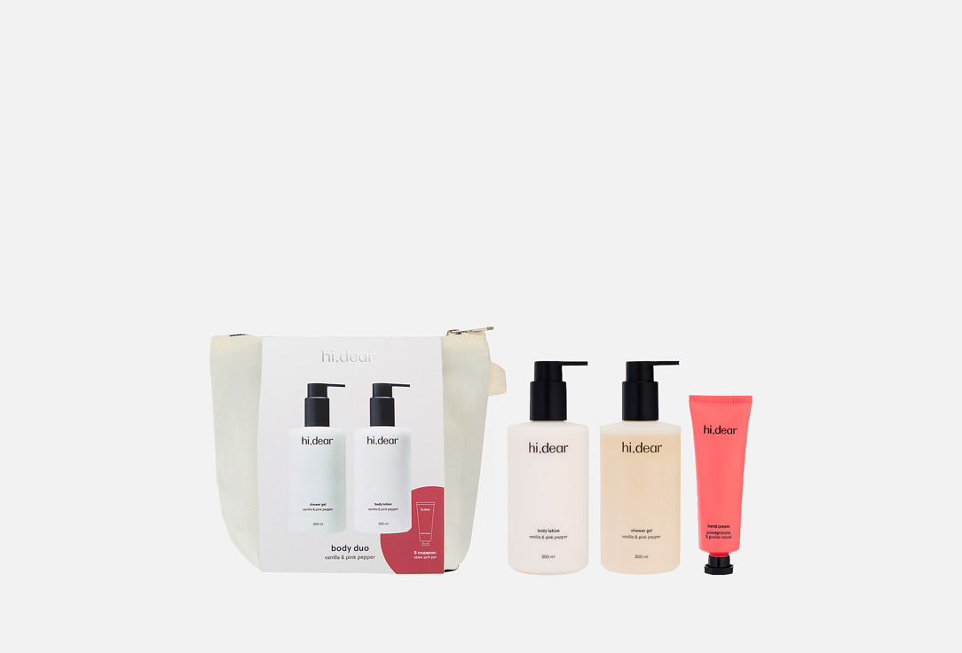 

Набор для душа HI,DEAR, Vanilla & pink pepper
