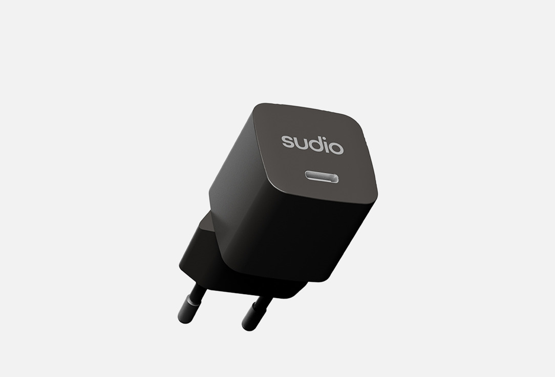 Сетевое зарядное устройство SUDIO P1 1*USB-C 25W Charger EU 1 шт