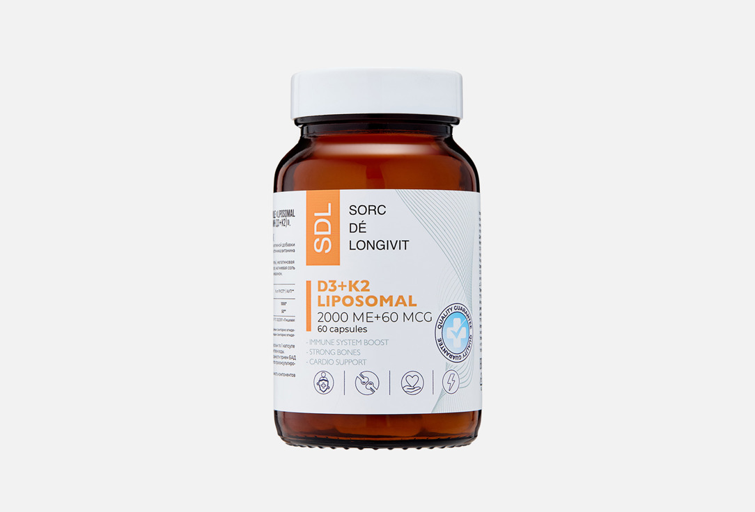 Витамины D3 и K2 SDL В капсулах 60 шт