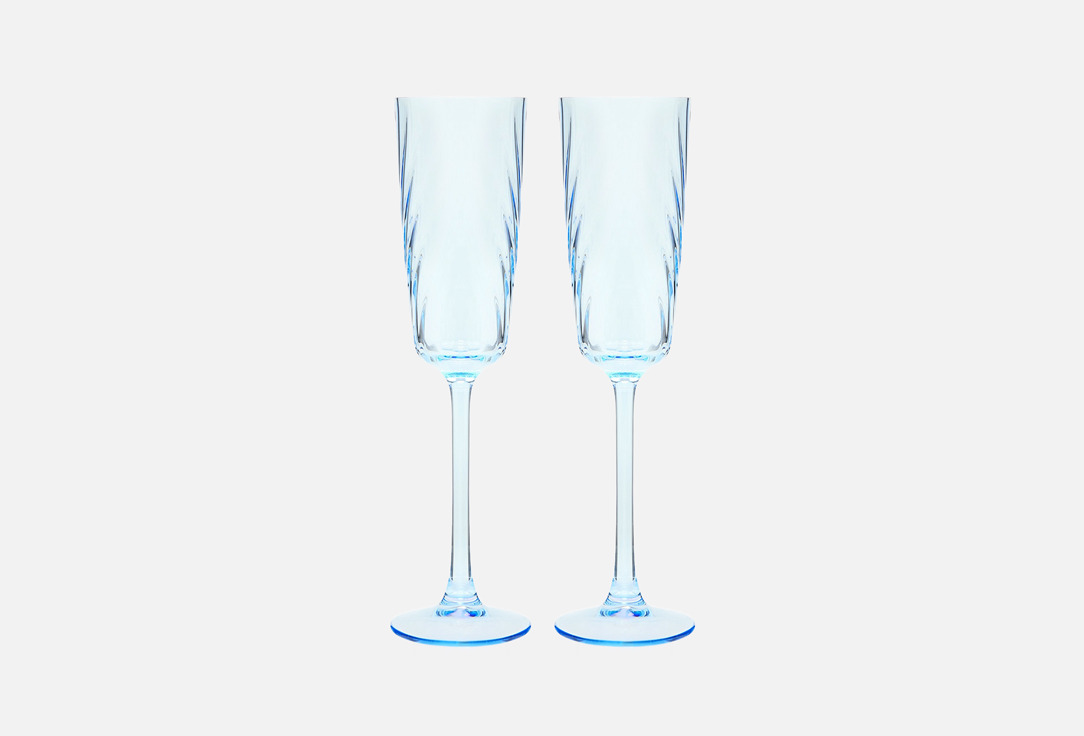 

Набор бокалов для шампанского REGENT INOX, Голубой, Linea ASTI 2 шт