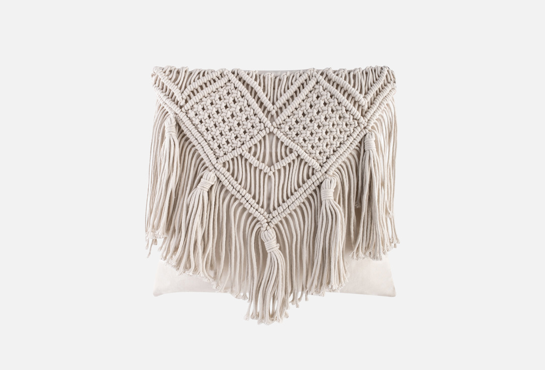 

Декоративная подушка MOROSHKA, Бежевый, Keep Calm, 40х40 см, на потайной молнии, бежевый 1 шт