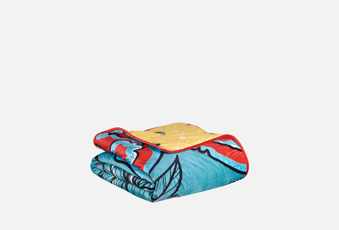 

Покрывало стеганое MOROSHKA, Принт, Iris, 210х220 см, двухстороннее, зеленый желтый 1 шт