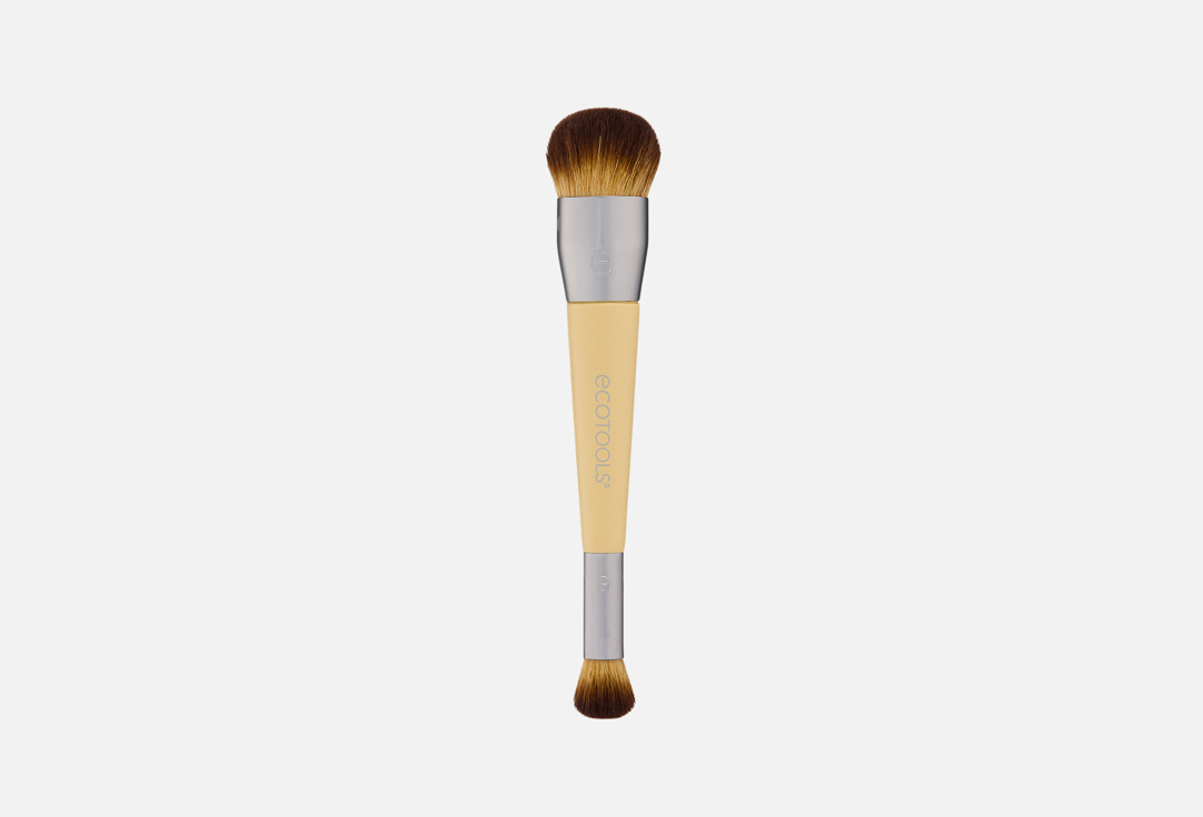Двусторонняя кисть для тональной основы и консилера ECOTOOLS Blend & Conceal Brush Duo 1 шт