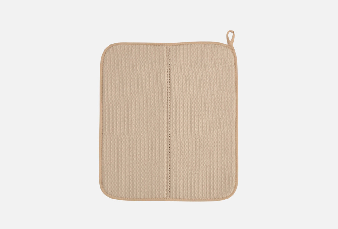 

Коврик для сушки посуды LUCKY, Бежевый, Складной, 38x44, бежевый 1 шт