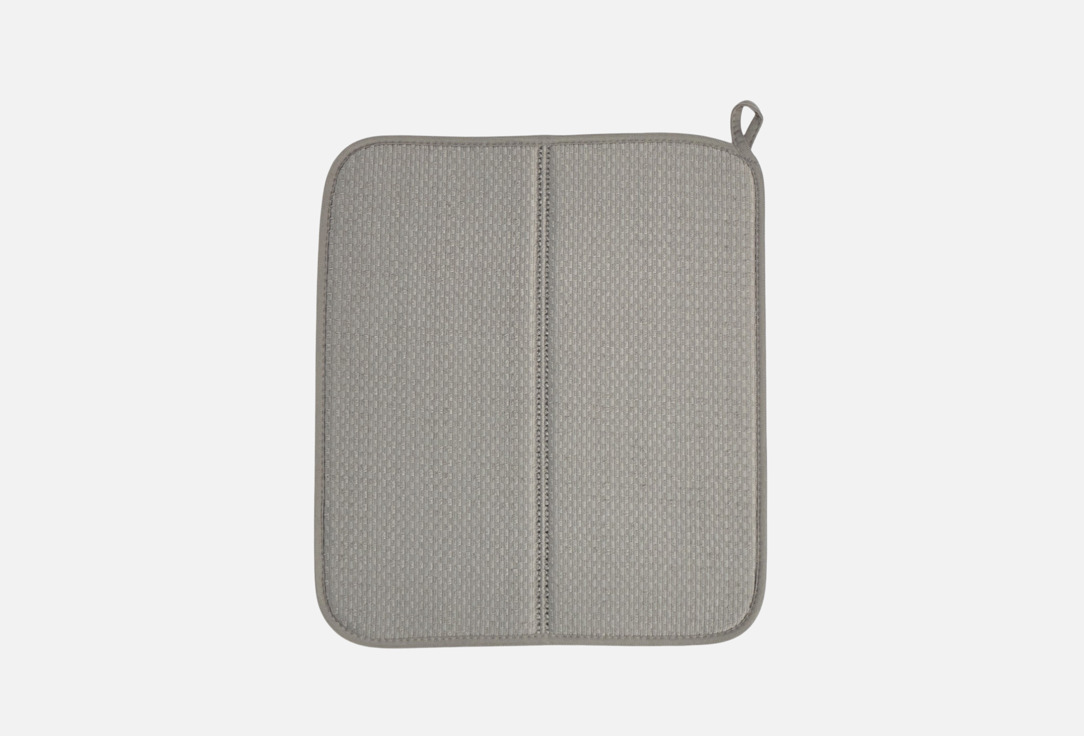 

Коврик для сушки посуды LUCKY, Серый, Складной, 38x44, серый 1 шт