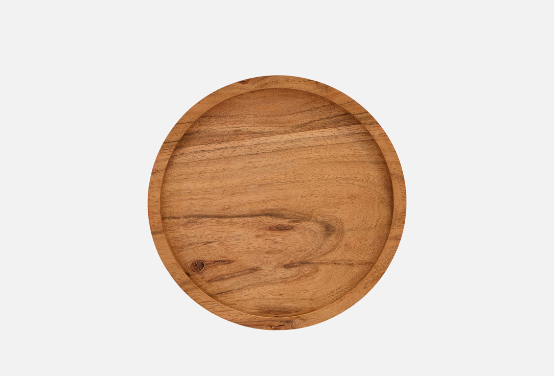 

Менажница деревянная DENASTIA, Коричневый, Круглая, 1 отделение, D20 20 см