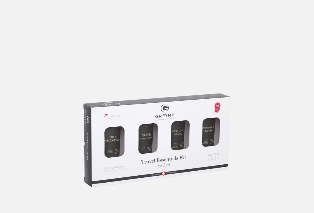 

Дорожный набор для ухода за волосами GREYMY, TRAVEL ESSENTIALS KIT 4 шт