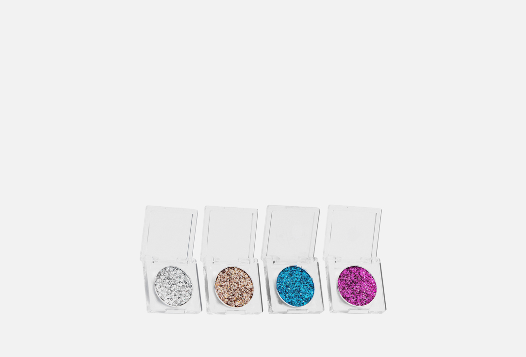 

Набор глиттеров для лица и тела SHINEWELL, Мультиколор, Set 4 pieces 96 г