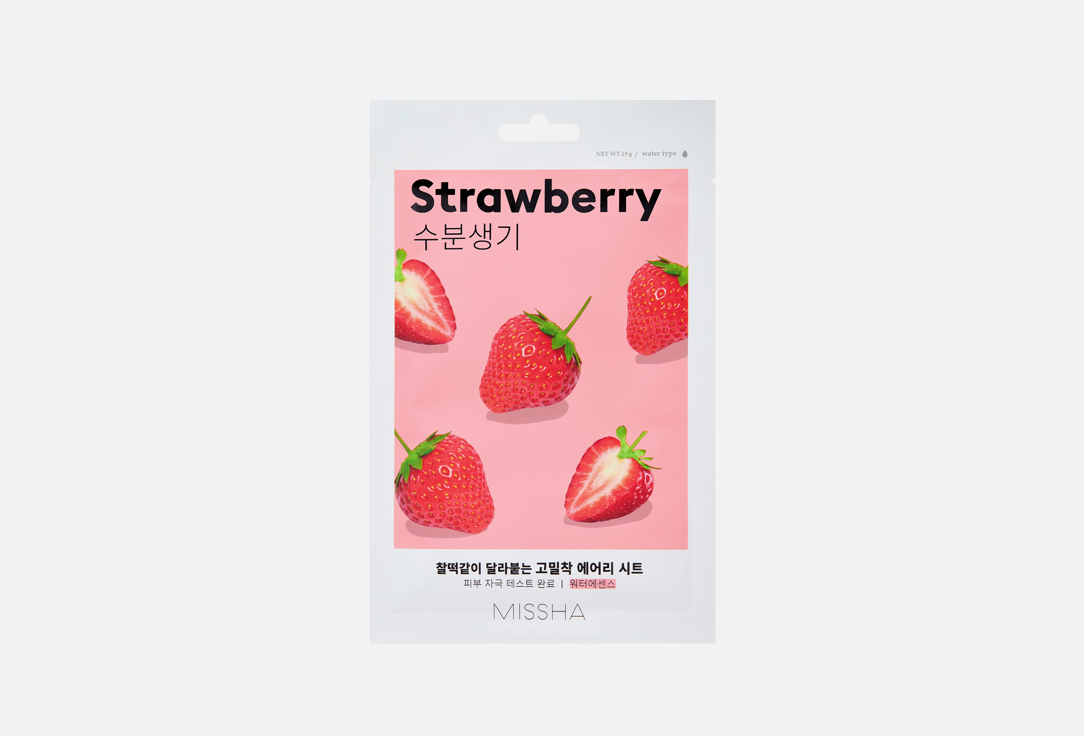 

тканевая Маска для выравнивания тона кожи лица MISSHA, Strawberry 1 шт
