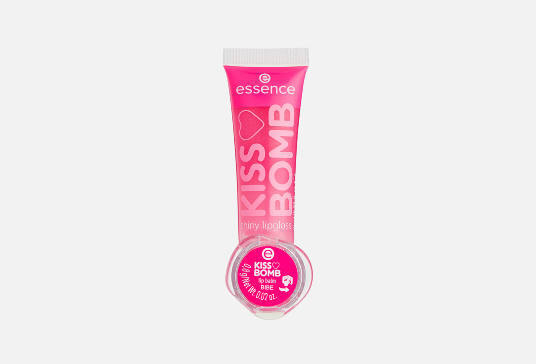

Блеск и бальзам для губ ESSENCE, Розовый, KISS BOMB 10.8 мл