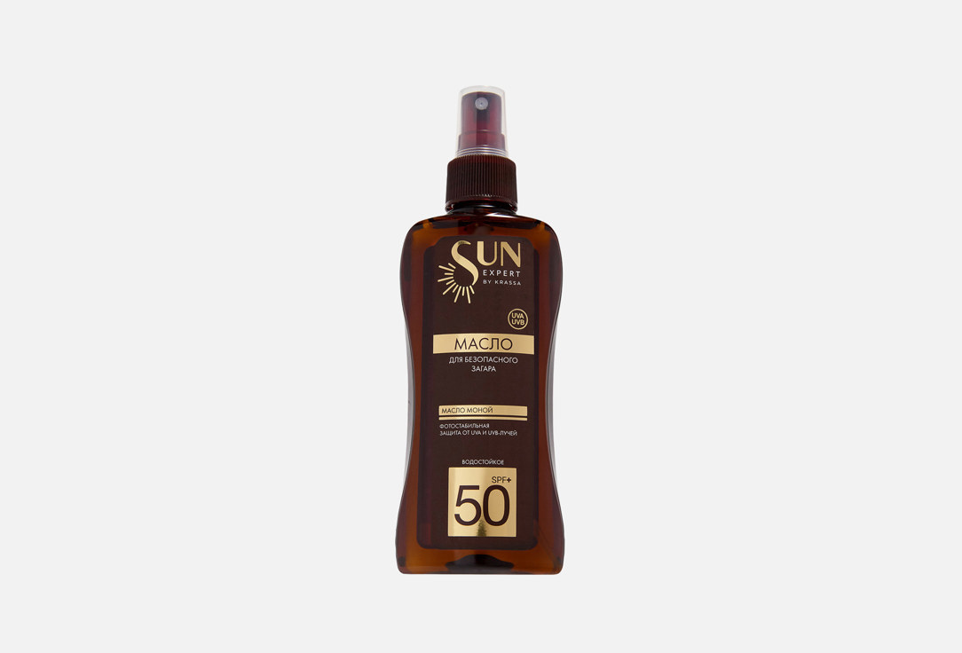 

Масло для безопасного загара SPF50+ KRASSA, Масло моной 180 мл