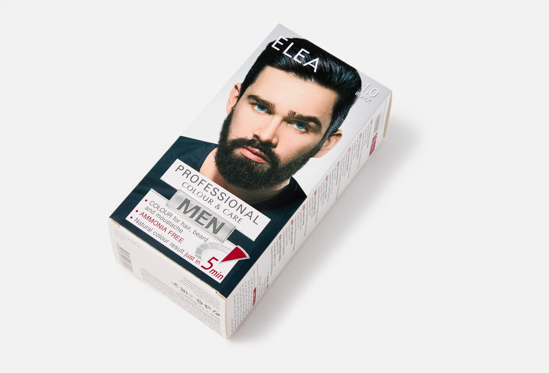 

краска для волос, бороды и усов без аммиака ELEA, Коричневый, Professional Colour & Care MEN 100 мл