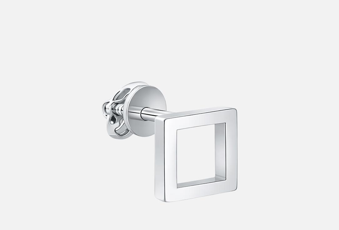 

Моносерьга серебряная BALTSILVER, Квадрат без вставки 1 шт