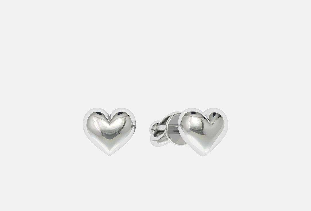 

Серьги-гвоздики серебряные BALTSILVER, Сердце 2 шт