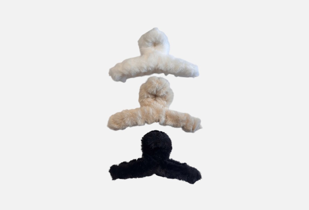 

Набор крабиков для волос ESDEMIDA, Плюшевые 3 шт