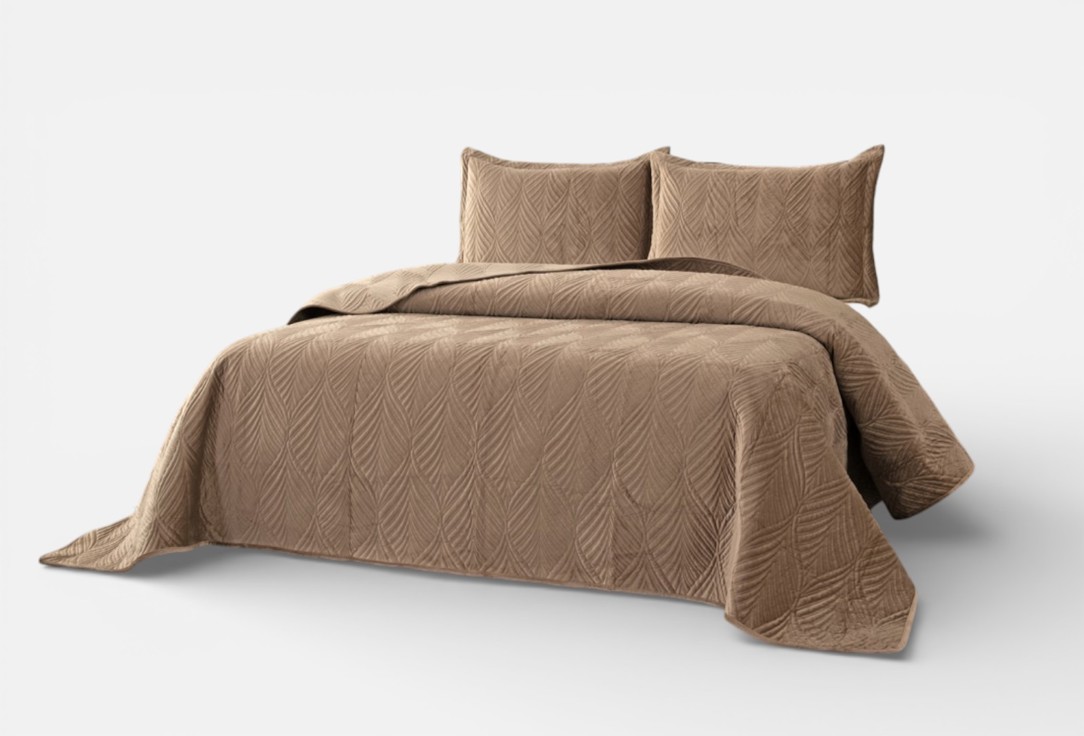 

Покрывало с наволочками SOFI DE MARKO, Бежевый, Таира, бежевое, 240х260 см 3 шт