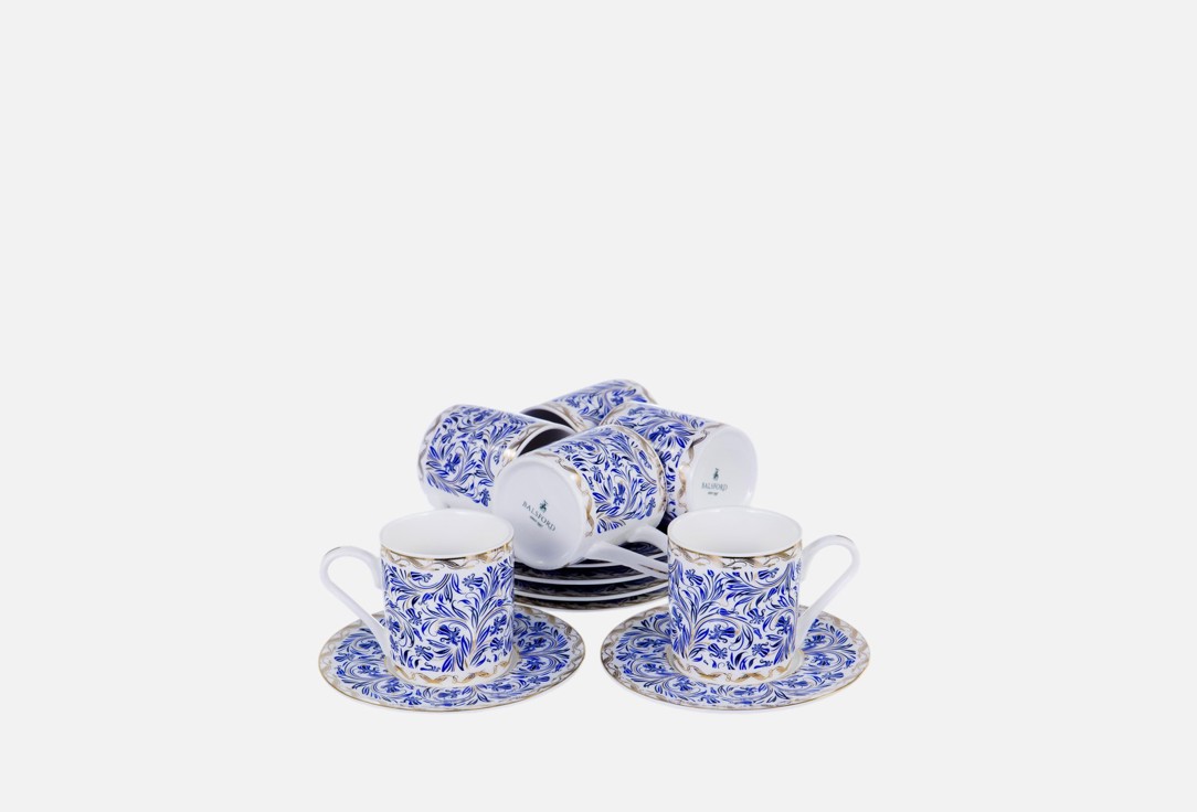 

кофейный набор BALSFORD, Принт, МАРМАРИС 6 пар