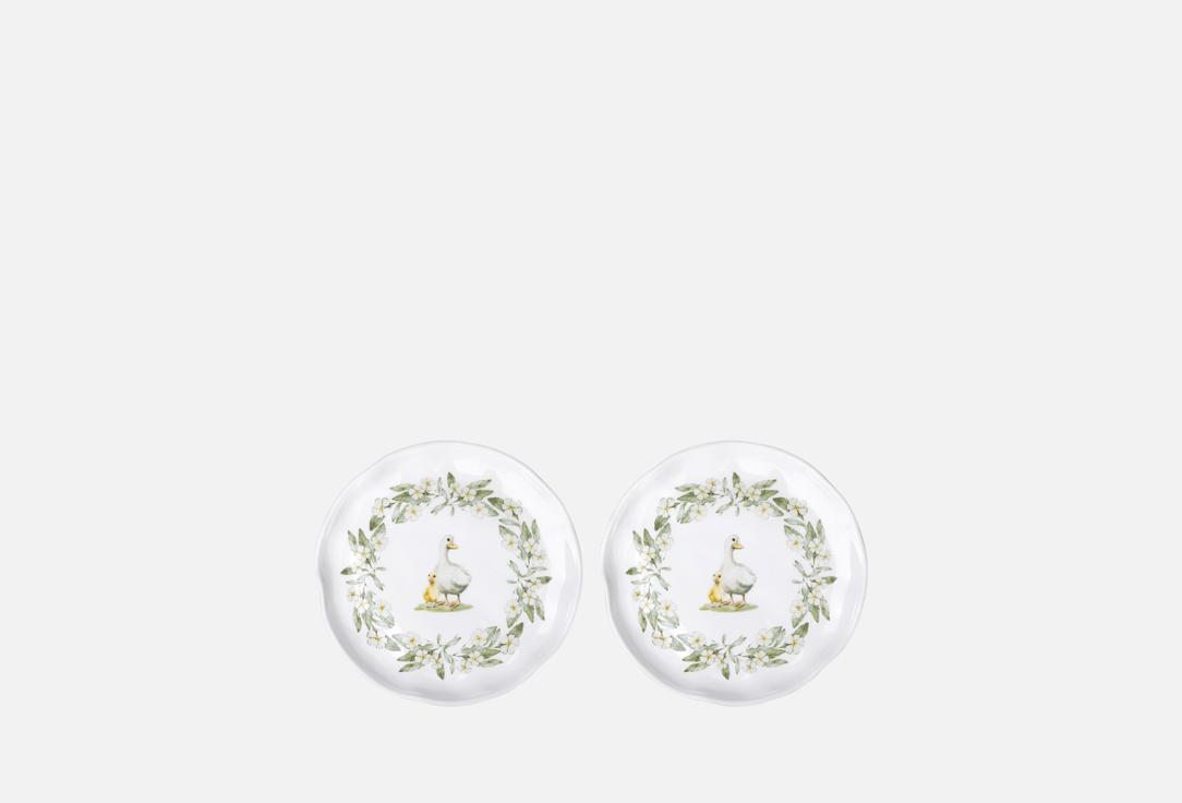 

НАБОР ТАРЕЛОК ЗАКУСОЧНЫХ LEFARD, Принт, APPLE GARDEN, 21х21.5х2.5 см 21 см