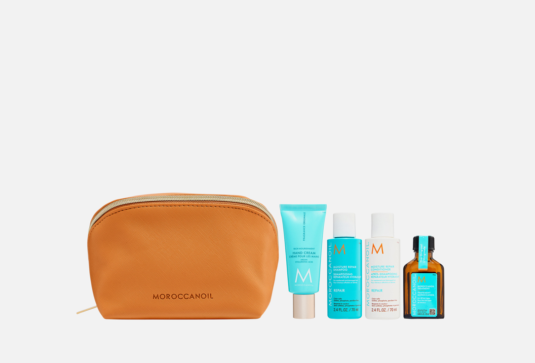 

Дорожный набор для ухода за волосами и кожей рук MOROCCANOIL, Repair 5 шт