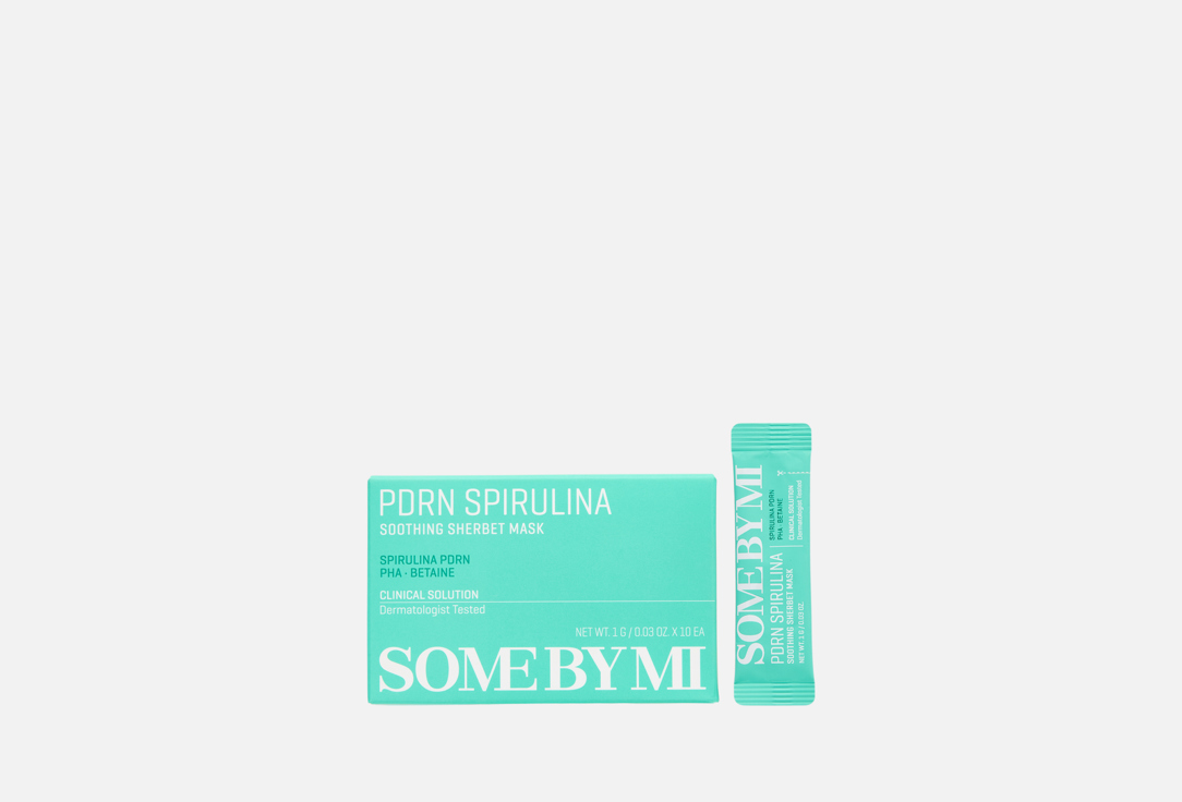 

Успокаивающая маска-щербет для лица SOME BY MI, SPIRULINA & PDRN 10 шт