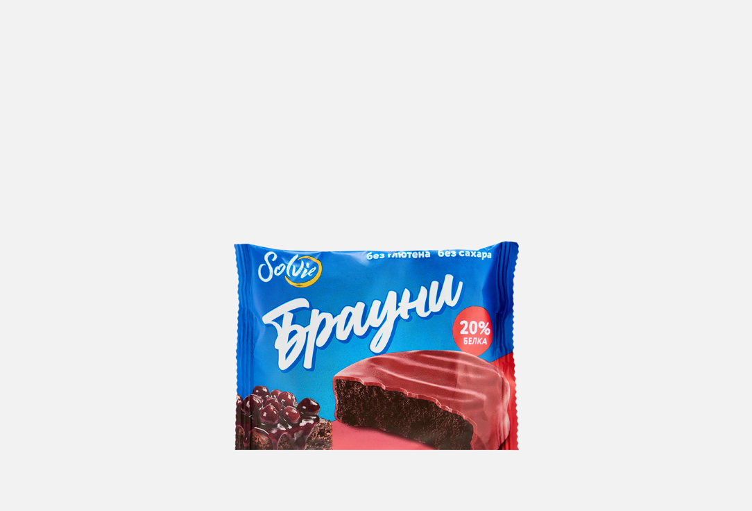 

Протеиновый брауни SOLVIE, Вишня 50 г