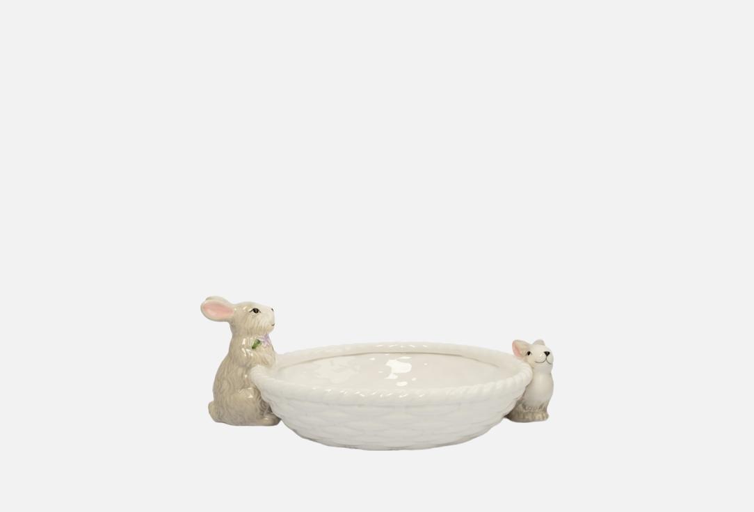 Brown Rabbit, Кролики с корзинкой, 26х6 см 1 шт