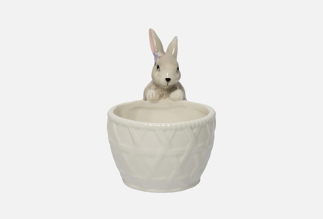 

Конфетница ANNA LAFARG EMILY, Мультиколор, Brown Rabbit, Кролик с цветами, 12х16 см 1 шт