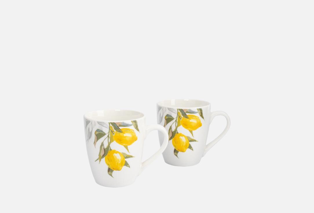 

Набор кружек ANNA LAFARG EMILY, Принт, Palermo, Лимоны, белый 2 шт