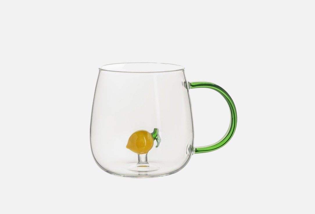 

Кружка ANNA LAFARG EMILY, Мультиколор, Lemon, зеленая ручка 1 шт