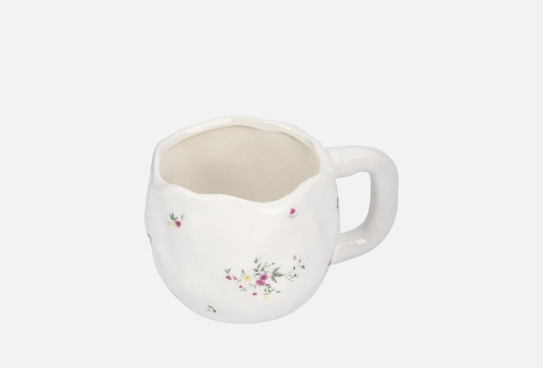 

Кружка ANNA LAFARG EMILY, Мультиколор, Meadow, Цветы, белая 1 шт