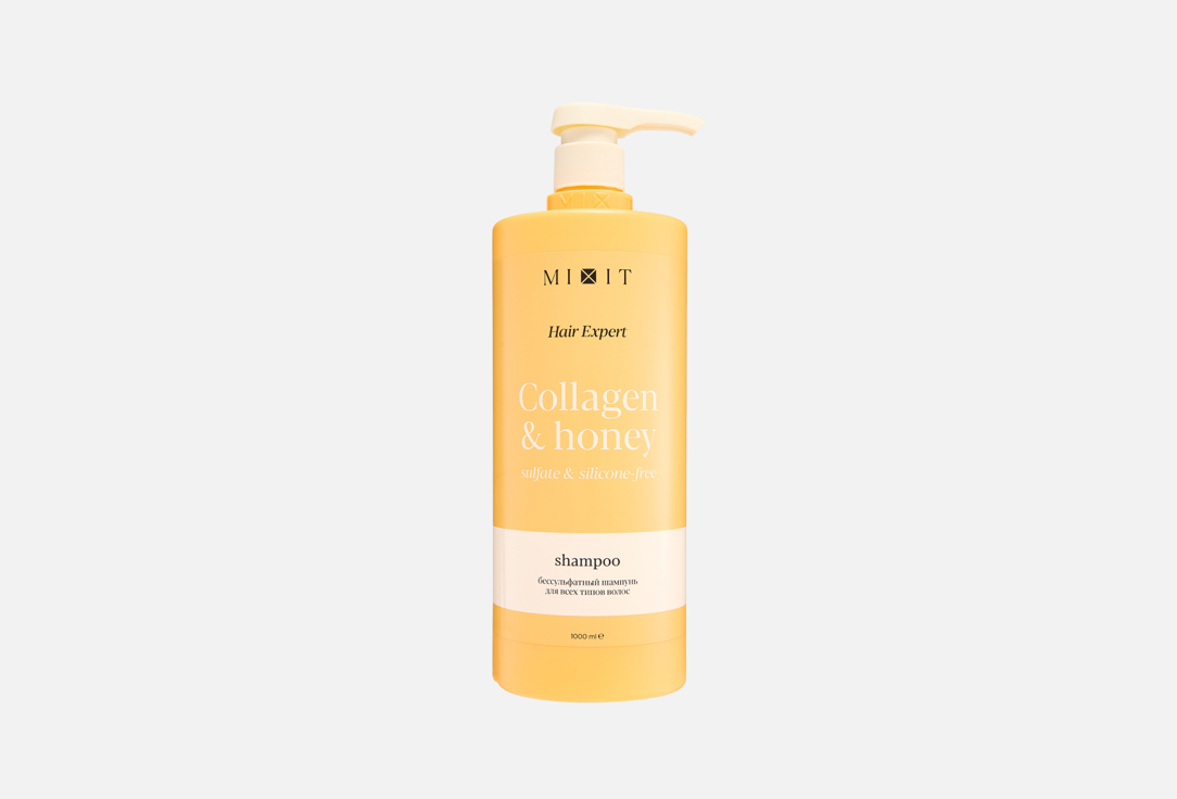 

Бессульфатный шампунь для волос MIXIT, Collagen & Honey 1000 мл