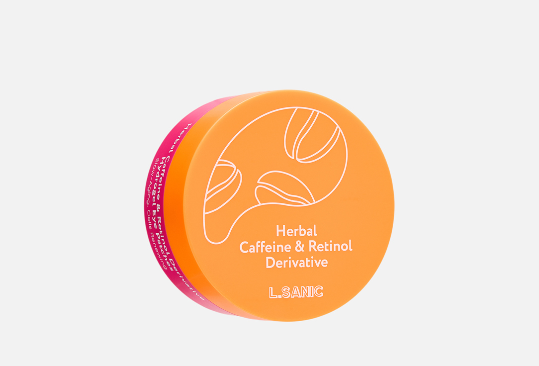 

Гидрогелевые патчи для кожи вокруг глаз L.SANIC, Herbal Caffeine & Retinol Derivative 60 шт