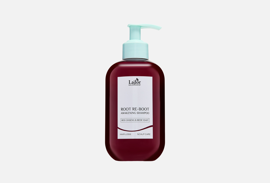 

Шампунь для восстановления корней волос LADOR, ROOT RE-BOOT RED GINSENG & BEER YEAST 350 мл