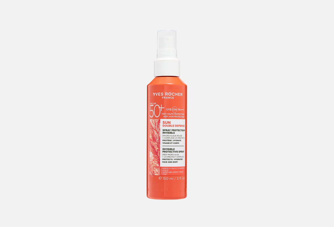 

Солнцезащитный спрей для лица и тела SPF 50+ YVES ROCHER, Spray Invisible 150 мл