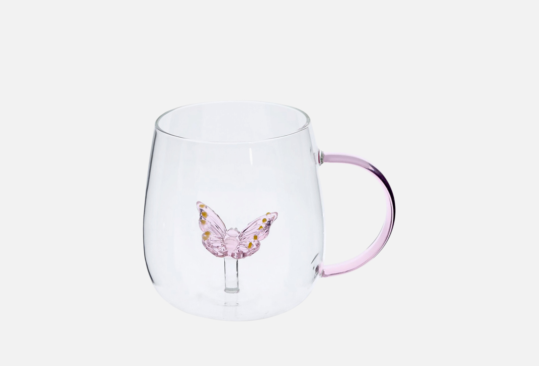 

Кружка TOPGIFT, Прозрачный, Бабочка 1 шт
